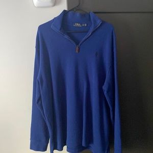 Ralph Lauren Polo XL collared quarter zip.